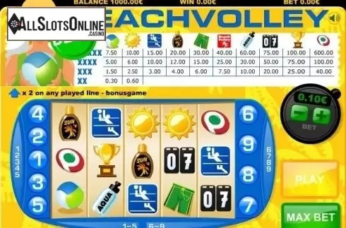 Game Workflow screen. Beach Volley from PAF