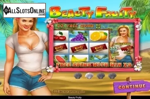 Start Screen. Beauty Fruity from Wazdan