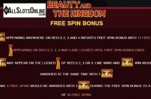 Paytable 2. Beauty and the Kingdom from JDB168