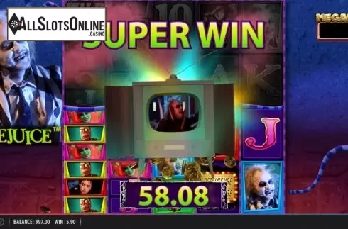 Super Win. Beetlejuice Megaways from Barcrest
