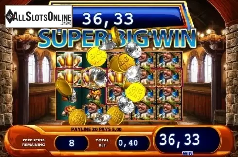 Super Big Win screen. Bier Haus from WMS