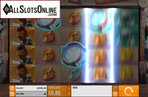 Reels animation screen. Big Bot Crew from Quickspin