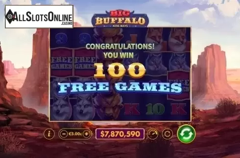 100 Free Games. Big Buffalo (Skywind Group) from Skywind Group