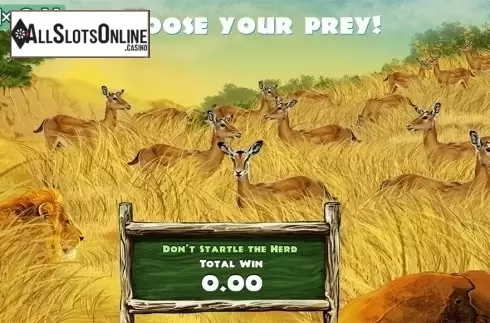 Bonus game screen. Big Game Hunter from PlayPearls