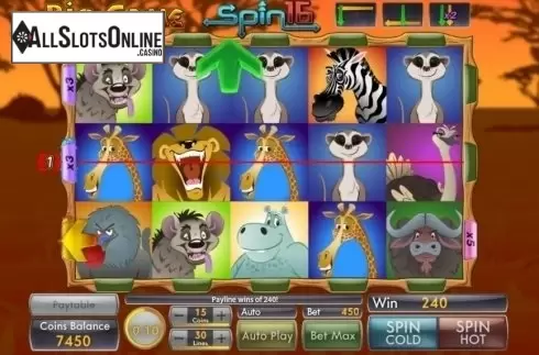 Win Screen . Big Game Spins16 from Genii