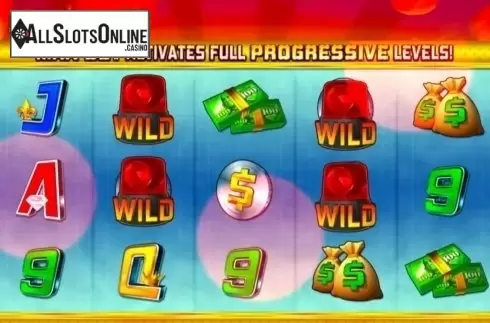 Game Workflow screen. Big Heist Jackpot from Incredible Technologies
