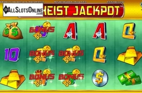 Win Screen2. Big Heist Jackpot from Incredible Technologies