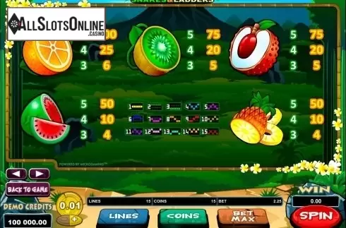Screen5. Big Kahuna - Snakes & Ladders from Microgaming