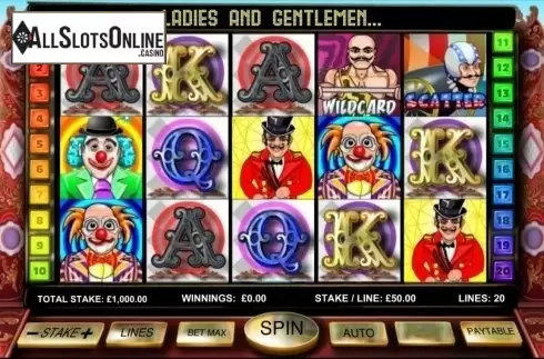 Screen3. Big Top Extravaganza from OpenBet