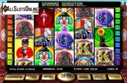 Screen4. Big Top Extravaganza from OpenBet