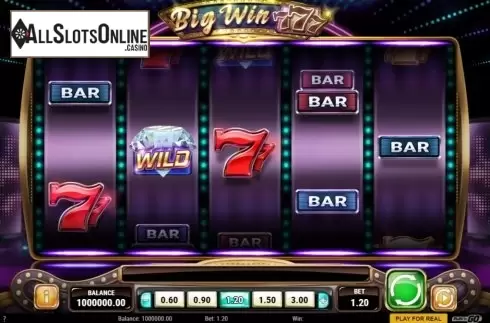 Reel Screen. Big Win 777 from Play'n Go