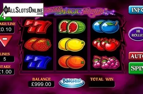 Screen 1. Black Magic Fruits from Barcrest