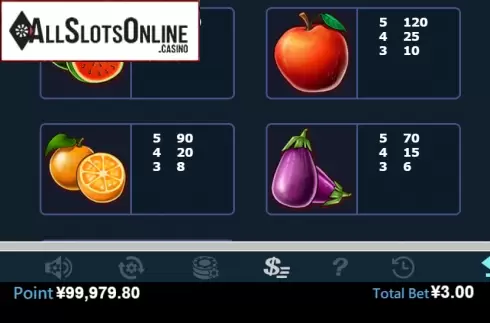 Paytable 3. Black Sheep (Virtual Tech) from Virtual Tech
