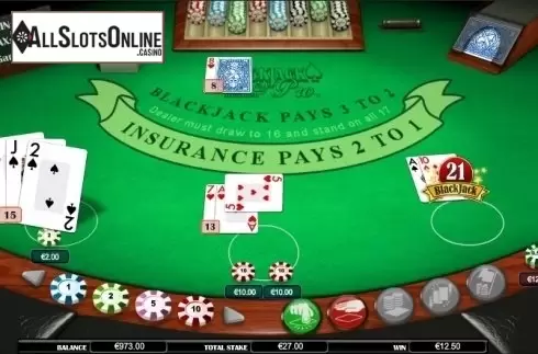 Win screen. Blackjack Atlantic City MH from NextGen
