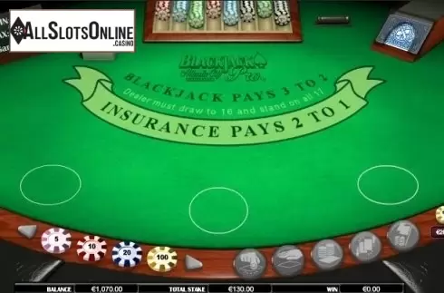 Reel screen. Blackjack Atlantic City MH from NextGen