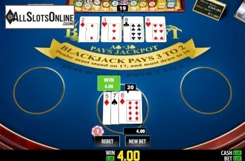 Win screen 1. BlackJackpot Pro (World Match) from World Match