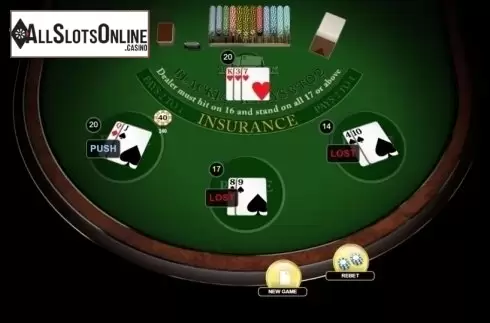 Game Screen. Blackjack 3 Hand from Habanero