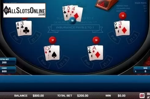 Game Screen 3. Blackjack Atlantic City (Red Rake) from Red Rake
