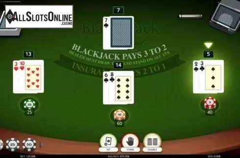 Game Screen. Blackjack MH (iSoftBet) from iSoftBet