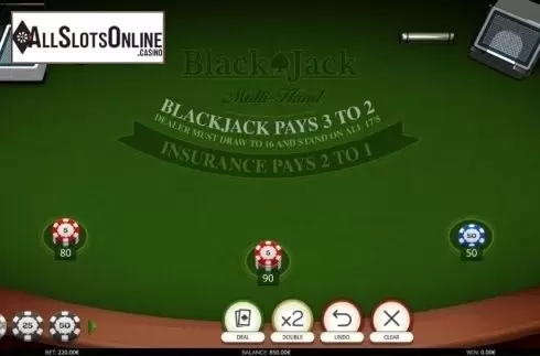 Game Screen. Blackjack MH (iSoftBet) from iSoftBet