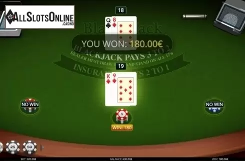 Game Screen. Blackjack MH (iSoftBet) from iSoftBet