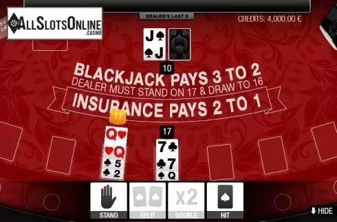 Game Screen 2. Blackjack Multihand 7 Seats VIP from GAMING1