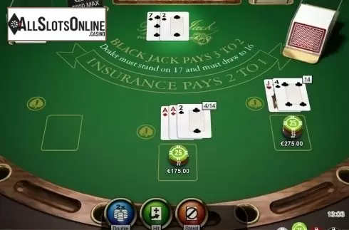 Game Screen. Blackjack Professional Series High Limit from NetEnt