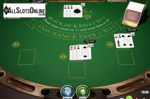 Game Screen. Blackjack Professional Series High Limit from NetEnt