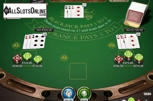 Game Screen. Blackjack Professional Series High Limit from NetEnt
