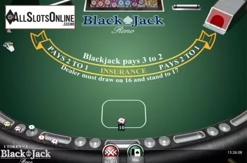 Game Screen. Blackjack Reno (iSoftBet) from iSoftBet