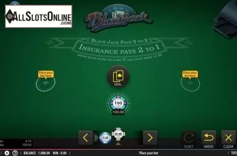 Game Screen 2. Blackjack (Shuffle Muster) from Shuffle Master