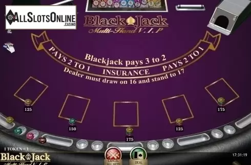 Game Screen. Blackjack VIP MH (iSoftBet) from iSoftBet