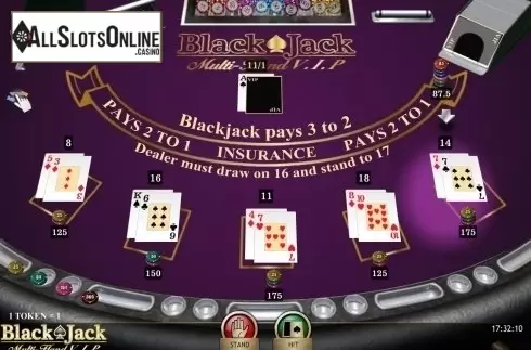 Game Screen. Blackjack VIP MH (iSoftBet) from iSoftBet