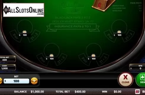 Game Screen 1. Blackjack VIP (Red Rake) from Red Rake