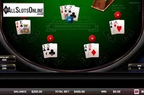 Game Screen 2. Blackjack VIP (Red Rake) from Red Rake