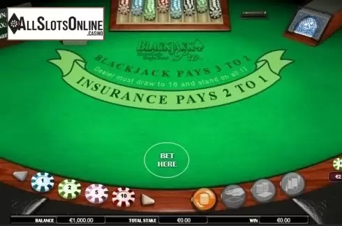 Reel screen. BlackjackPro MonteCarlo SH from NextGen