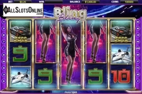Reel Screen. Bling Bling from XIN Gaming