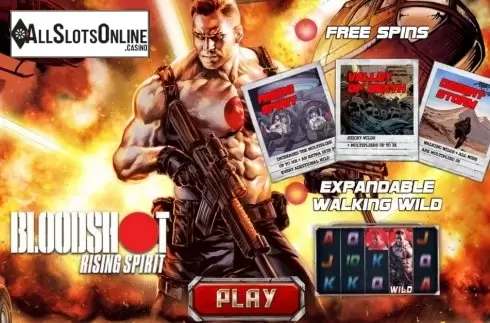 Start Screen. Bloodshot Rising Spirit from Pariplay