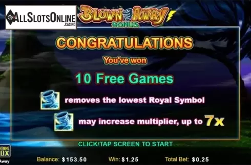 Free Spins 2. Blown Away from Lightning Box
