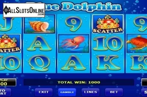 Reels screen. Blue Dolphin from Amatic Industries