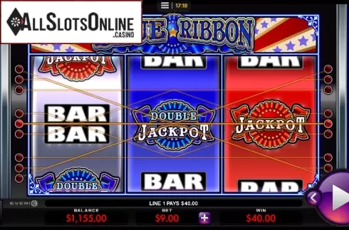 Win Screen 2. Blue Ribbon from Everi