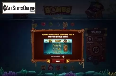 Start Screen. Bombs (Playtech) from Playtech