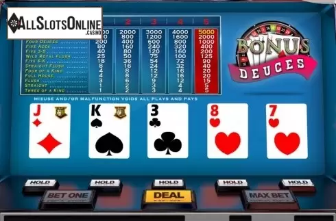Game Screen 1. Bonus Deuces (Nucleus Gaming) from Nucleus Gaming