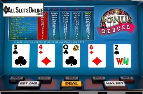 Game Screen 3. Bonus Deuces (Nucleus Gaming) from Nucleus Gaming