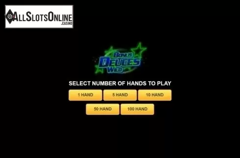 Game Screen. Bonus Deuces Wild (Habanero) from Habanero
