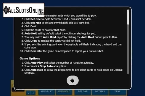Game Rules. Bonus Poker (Habanero) from Habanero