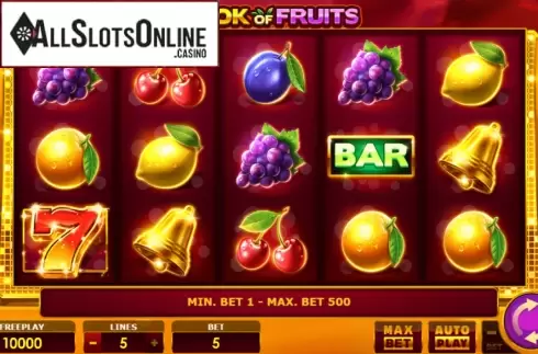 Reel Screen. Book Of Fruits (Amatic Industries) from Amatic Industries