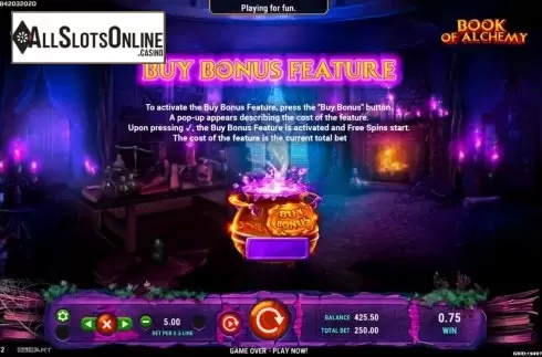 Features 2. Book of Alchemy from GameArt