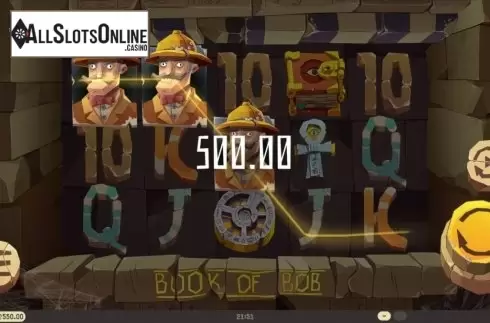 Win Screen 1. Book of Bob from Mighty Finger