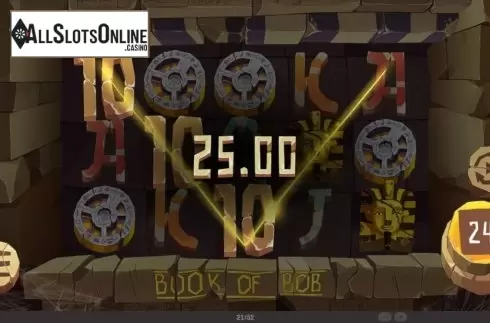 Win Screen 2. Book of Bob from Mighty Finger